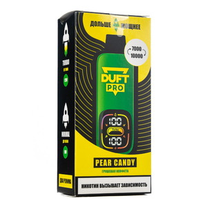 Одноразовая электронная сигарета Duft Pro Pear Candy (Грушевая Конфета) 10000 затяжек