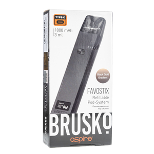 Pod система Brusko Favostix 1000 mAh Черно золотой градиент