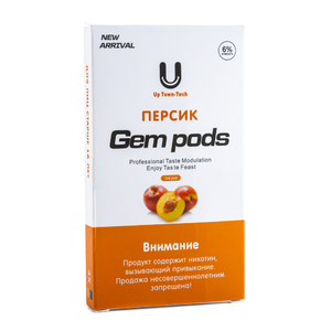 Картриджи для Juul Gem Pods Peach (Персик) 4 шт 2%