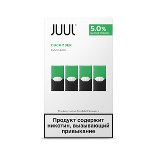 Картриджи JUUL Огурец 5% 4 шт