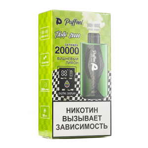 Одноразовая электронная сигарета Puffmi Tank Cherry Lemon 20000 затяжек