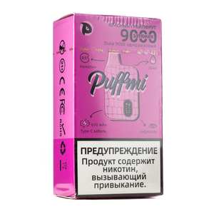 Одноразовая электронная сигарета Puffmi RUBY RED GRAPEFRUIT 9000 затяжек