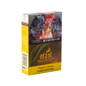 Табак Afzal Lemon With Mint (Лимон мята) 40 г