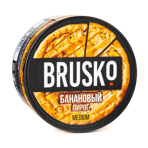 Кальянная смесь BRUSKO medium Банановый Пирог 250 г ТП