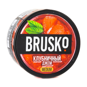 Кальянная смесь BRUSKO medium Клубничный Джем 250 г ТП