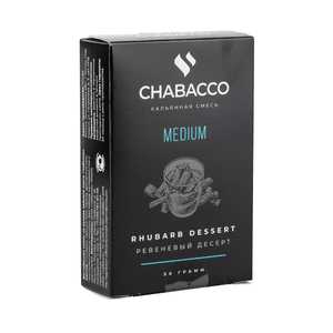 Кальянная смесь Chabacco Medium Rhubarb Dessert (Ревеневый Десерт) 50 г