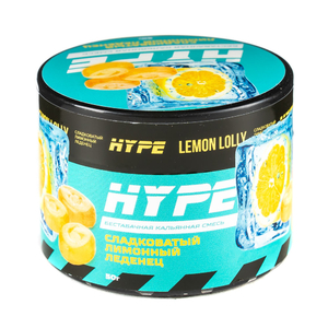 Кальянная смесь Hype Lemon Lolly (Сладковатый лимонный леденец) 50 г