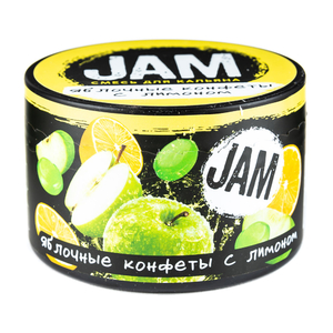 Кальянная cмесь JAM Яблочные леденцы с лимоном (Яблочные конфеты с лимоном) 250 г ТП