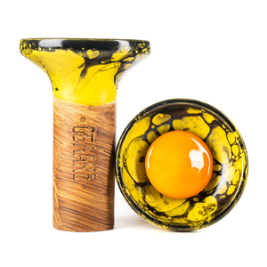 Чаша Облако Flow Orange on Yellow Black Marble