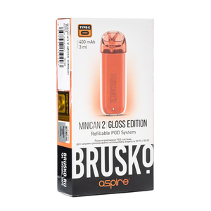 Pod система Brusko minican 2 Gloss Edition 400 mAh Red (красный)