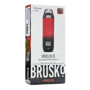 Pod система Brusko minican 3 700 mAh Черно Красный Градиент