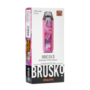 Электронная pod система Brusko minican 3 700 mAh Розовый Флюид