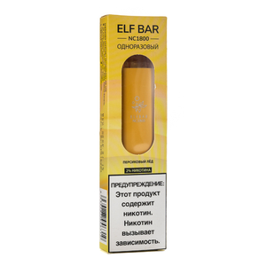 Одноразовая электронная сигарета ElfBar NC Peach Ice (Персиковый лед) 1800 затяжек