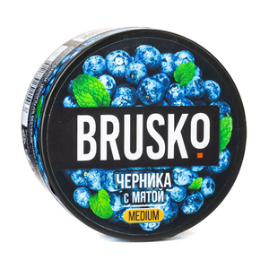 MK Кальянная смесь BRUSKO medium Черника с Мятой 250 г