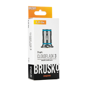 Упаковка Испарителей Brusko Cloudflask 3 0.25 ohm (В упаковке 3 шт)