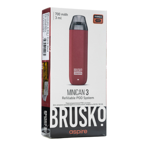 Pod система Brusko minican 3 700 mAh Темно Красный