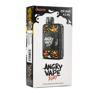 Pod система Brusko Angry Vape Fury 650 mAh Black (Черный)