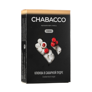 МК Кальянная смесь Chabacco Strong Cranberries in Powdered Sugar (Клюква в сахарной пудре) 50 г