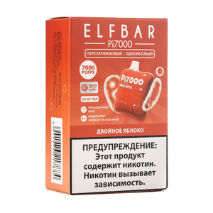 МК Одноразовая электронная сигарета ElfBar PI Double Apple (Двойное яблоко) 7000 затяжек