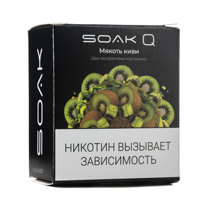 Упаковка картриджей Soak Q Мякоть Киви 4,8 мл 2% (В упаковке 2 шт)