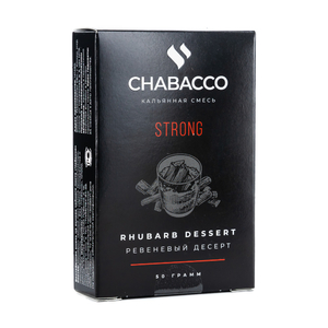 МК Кальянная смесь Chabacco Strong Rhubarb dessert (Ревеневый десерт)   50 г