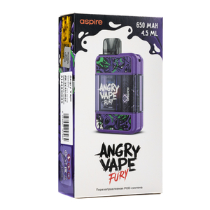 Pod система Brusko Angry Vape Fury 650 mAh Purple (Фиолетовый)