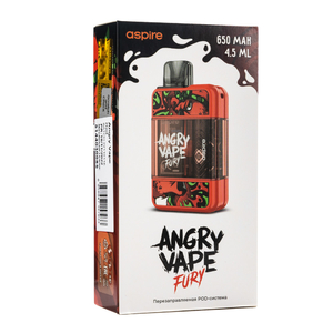 Pod система Brusko Angry Vape Fury 650 mAh Red (Красный)