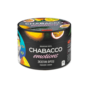 МК Кальянная смесь Chabacco Emotions Strong Экзотик Фреш (Маракуйя кивано) 50 г