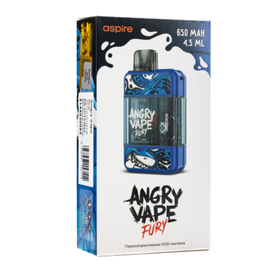 Pod система Brusko Angry Vape Fury 650 mAh Blue (Синий)