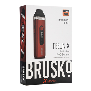 Электронная pod система Brusko Feelin X 1600 mAh Красный