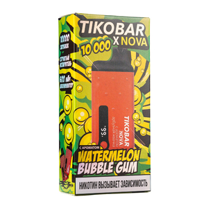 MK Одноразовая Электронная Сигарета TIKOBAR Nova Watermelon Bubble Gum (Арбузная Жвачка) 10000 Затяжек