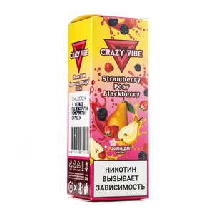 MK Жидкость Crazy Vibe Strawberry Pear Blackberry 2% 30 мл PG 50 | VG 50