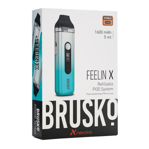 Электронная pod система Brusko Feelin X 1600 mAh Бело бирюзовый