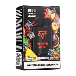 МК Одноразовая электронная сигарета Duft Pineapple Aperol (Ананас апероль) 7000 затяжек