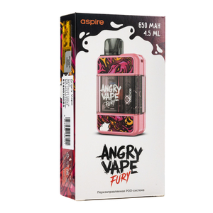 Pod система Brusko Angry Vape Fury 650 mAh Pink (Розовый)