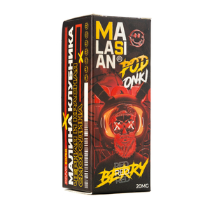 MK Жидкость Malasian X Podonki Red  Berry (Малина Клубника) 2% 30 мл PG 50 | VG 50