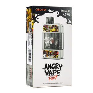 Pod система Brusko Angry Vape Fury 650 mAh White (Белый)